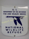 Vintage National Wildlife Refuge Sign