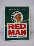 Vintage Red Man Advertising Sign