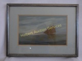 Framed, Matted, And Signed Bert Beirne 