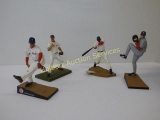 4 Baseball Figures & 997 Cleveland Indians Plaque