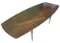 Mid Century Modern Wood Surfboard Table