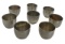 Set Of Seven Kirk Stieff Jefferson Pewter Cups