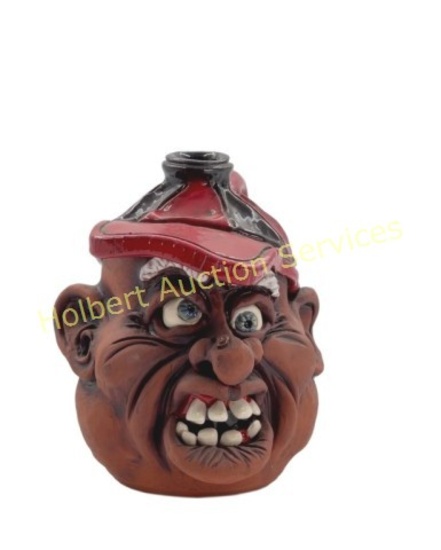 Dwayne Lewis Crocker Pottery Face Jug