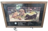 1991 Framed Southeastern Wildlife Exposition Poste