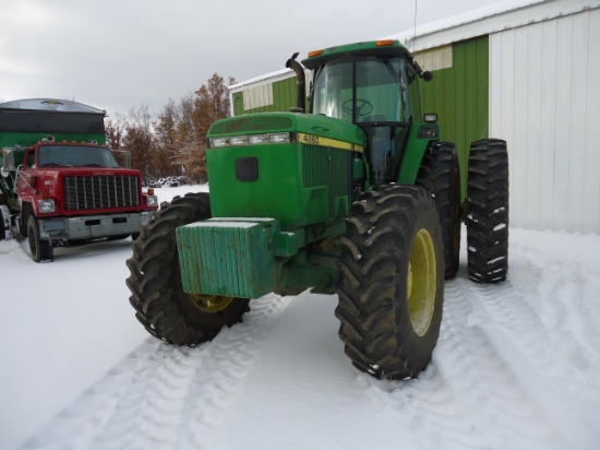 JD 4960 PS, MFWD, R46" axle duals, quick hitch, weights, 8,524 hrs