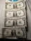 1963 US One Dollar Bills Consecutive #'s