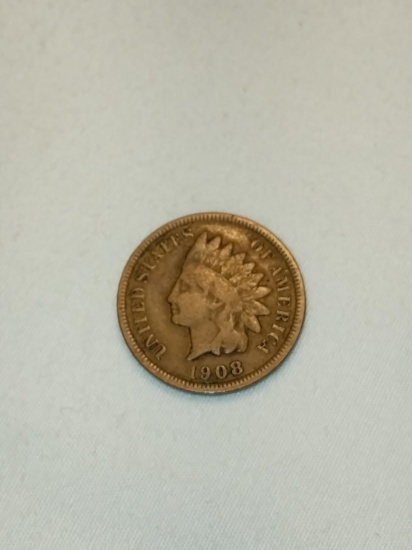 1908 Indian Head Penny, S