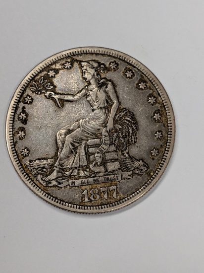 1877 United States Trade Dollar, S