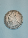 1845 Seated Silver Dollar