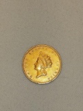 1855 One Dollar Gold Coin