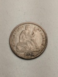 1876 Seated Liberty Dime, S