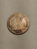 1888 Seated Liberty Dime, S