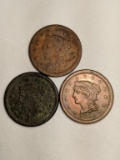 1853 US Large Cent Coins