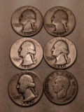 1940 Washington Quarters & Canadian 25 Cent Coin
