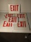 Exit sign face plates