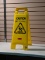 Caution wet floor sign