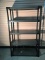 Black Five Shelf Storage Unit