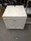 White wooden storage cupboard