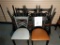 Metal Cross Back Chair 8 chairs.  18