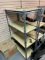 Metal rack with shelves. Approximately 5 foot tall metal rack. (Rack only)