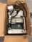 Box full of point of sale printer and parts