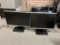 4 HP Monitors Available sliding screen. 4 monitors.