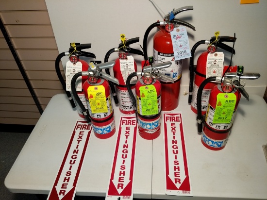 Fire Extinguishers & signs