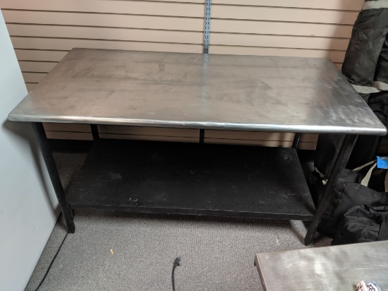 60" Stainless steel table
