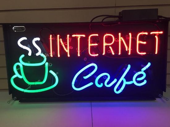 Internet Cafe Neon Sign