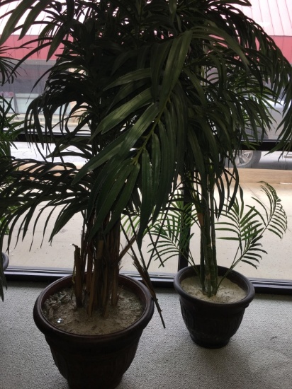 Silk Potted Plants Set of two