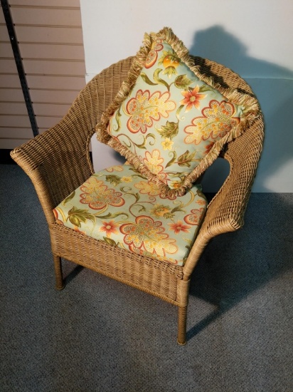 Cane Chair with cushions