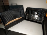 Large paint trays w/ stirring sticks