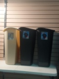 Three 13 Gal trash cans