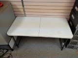 4 ft folding lifetime table with adjustable leg height