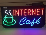 Internet Cafe Neon Sign