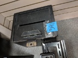 Steel lock box Attached to wall bring wrench to remove