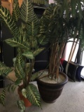 Silk Potted Plants Set of two