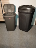 Two Trash cans