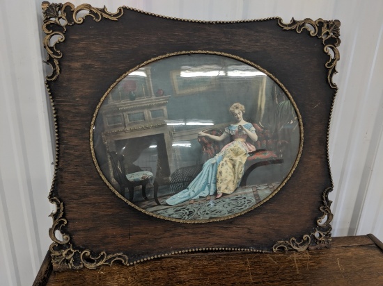 Picture And Wooden Frame