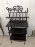 Vintage Stand And Magazine Rack