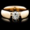 14K Yellow Gold 0.42ctw Diamond Ring