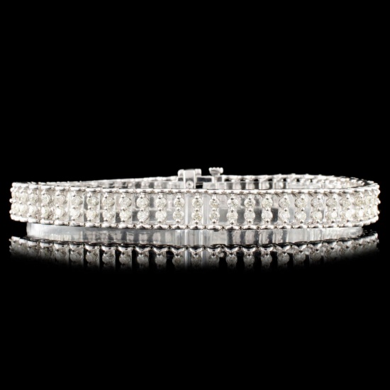 14K Gold 3.00ctw Diamond Bracelet