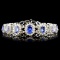 14K Gold 29.40ctw Tanzanite & 2.60ctw Diamond Brac