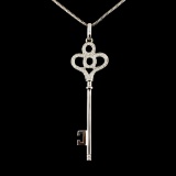 14K Gold 0.52ctw Diamond Pendant