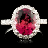 14K Gold 3.36ct Tourmaline & 1.10ctw Diamond Ring