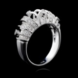 18K White Gold 0.89ct Diamond Ring