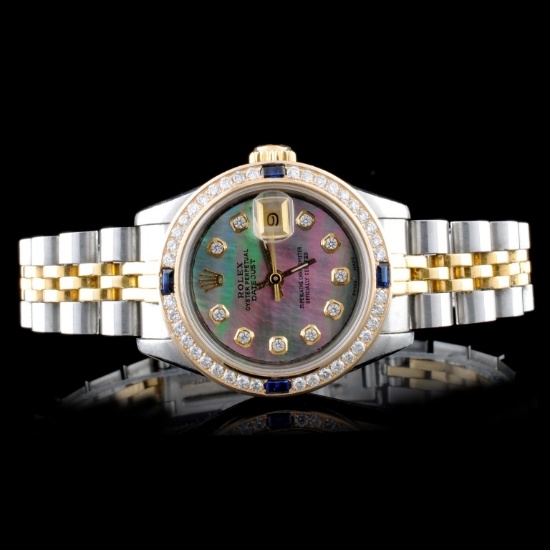 Rolex DateJust Ladies Diamond Wristwatch