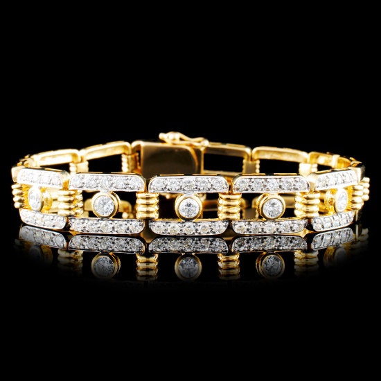 18K Gold 2.05ctw Diamond Bracelet