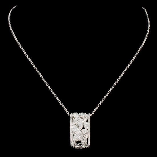 14K Gold 0.19ctw Diamond Pendant