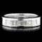 Solid Platinum 0.56ctw Diamond Ring